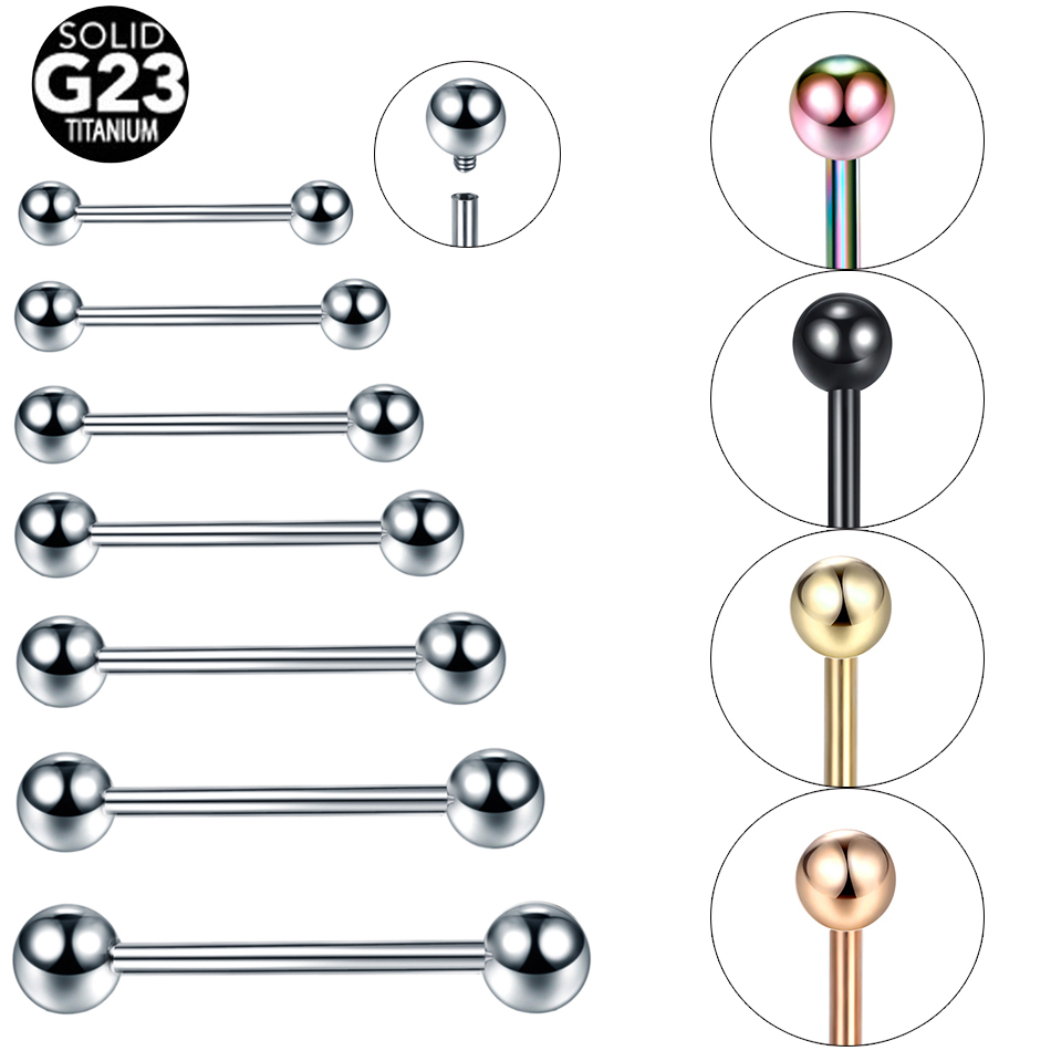 Body Jewelry Nipple Rings - 1 Máy Tính G23 Titan Trong