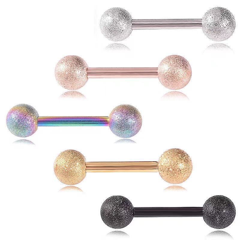 Tongue Barbell Straight - 14G Surgical Steel Straight Barbell Internally