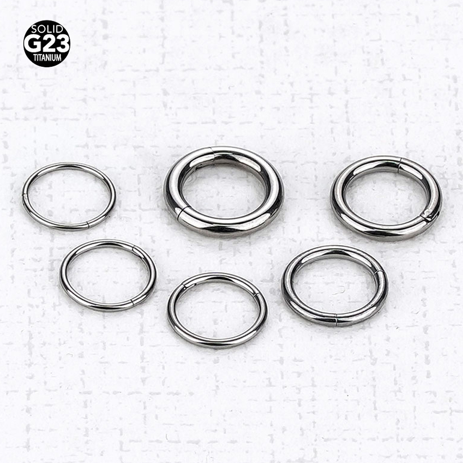 Body Jewelry Nipple Rings - 1 cái G23 Titanium Bản Lề