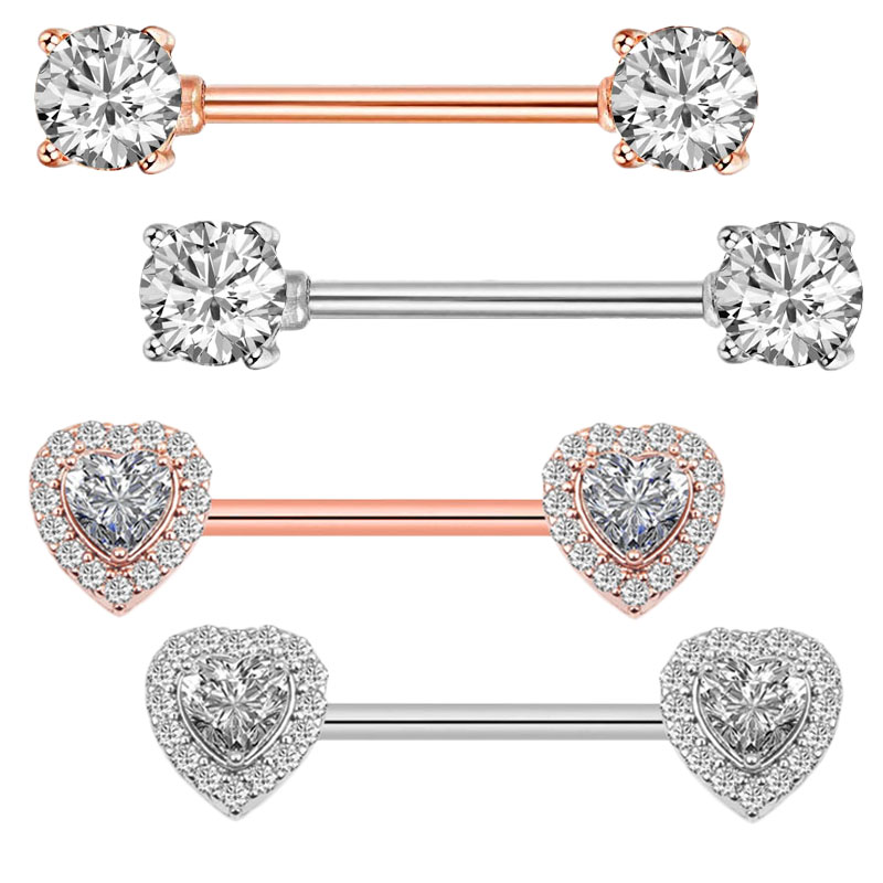 Body Jewelry Nipple Rings - 2 Chiếc Thời Trang Cao Cấp