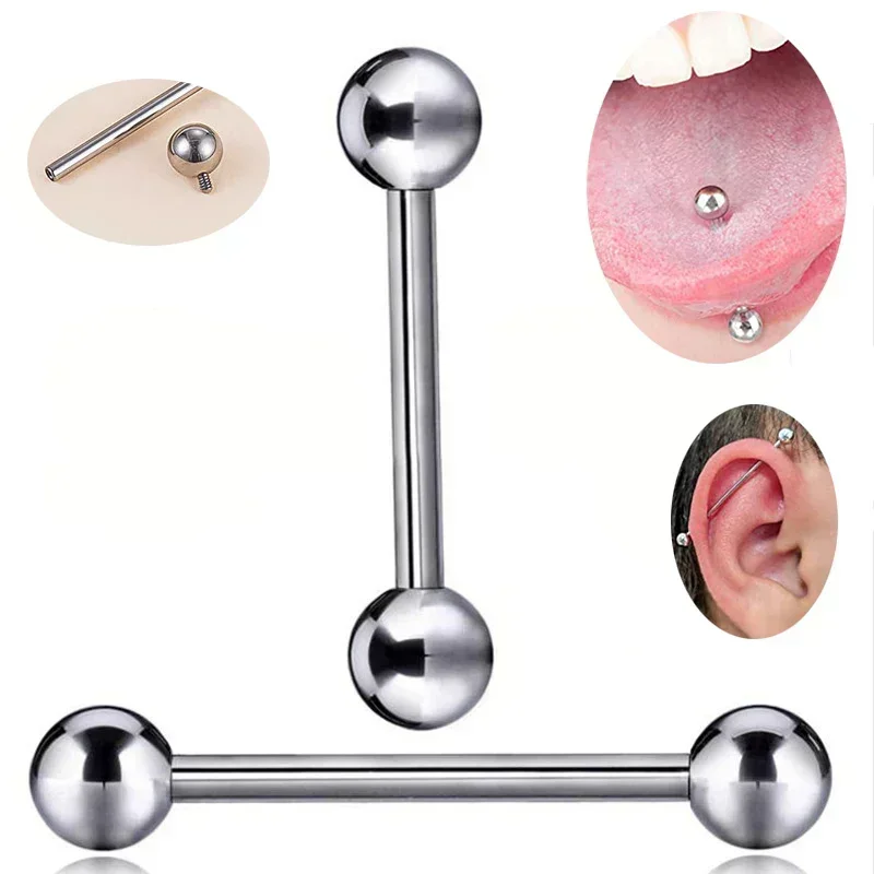 F136 Titanium Piercing 14G Bar - đánh giá và giá Tongue Barbell Straight