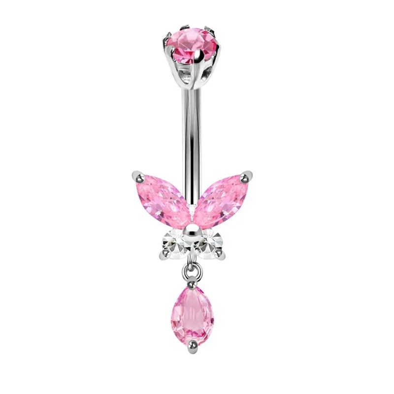 Fashion Heart Belly Button Rin - đánh giá và giá Belly Bar Titanium