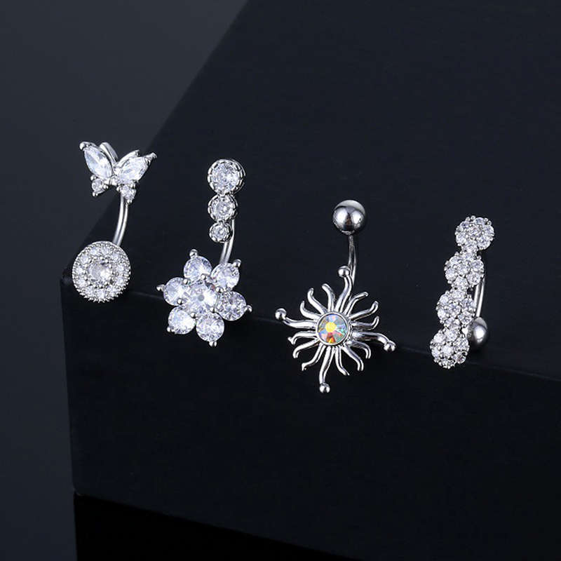 Crystal Belly Button Ring Anim - đánh giá và giá Body Jewelry Belly Button Rings