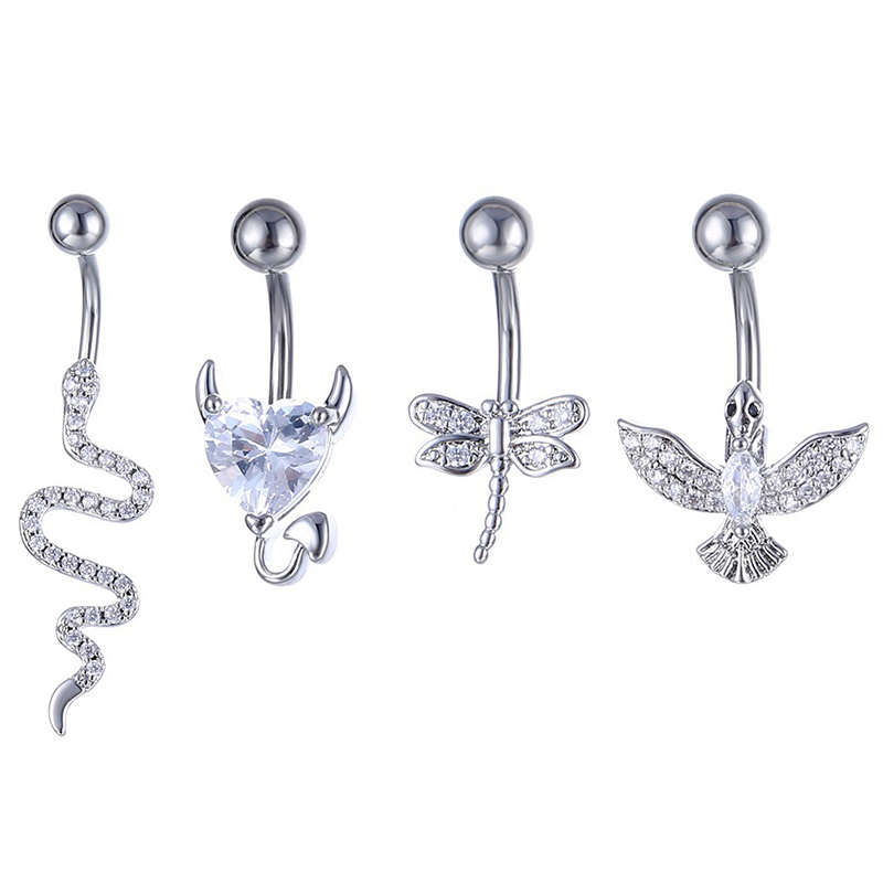 Crystal Belly Button Ring Anim - đánh giá và giá Body Jewelry Belly Button Rings
