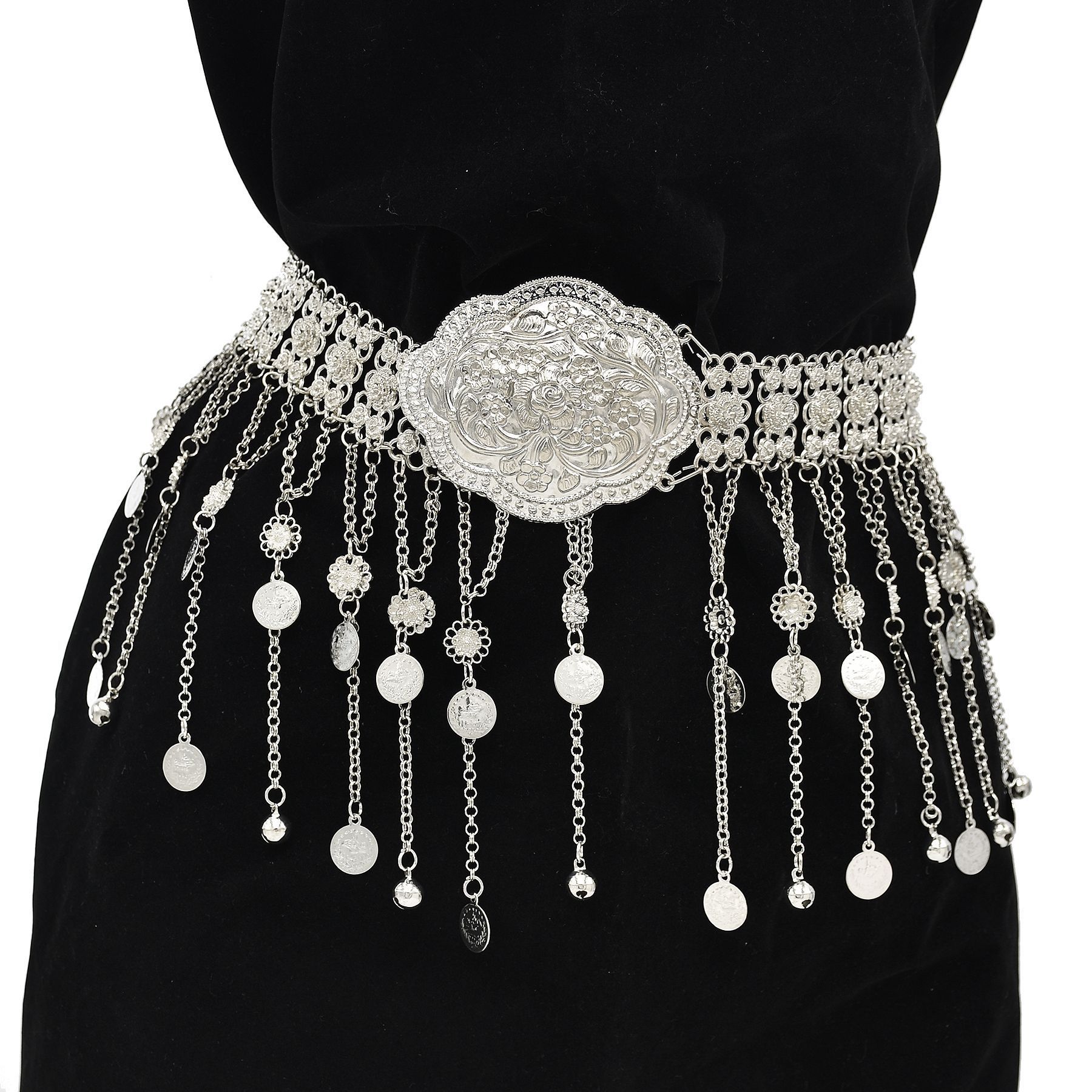 Silver Plated Moroccan Caftan  - đánh giá và giá Body Jewelry Indian