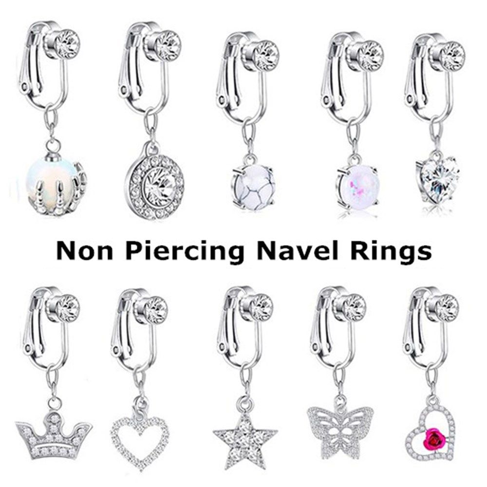Accessories Clip On Earrings C - đánh giá và giá Body Jewelry Belly Button Rings
