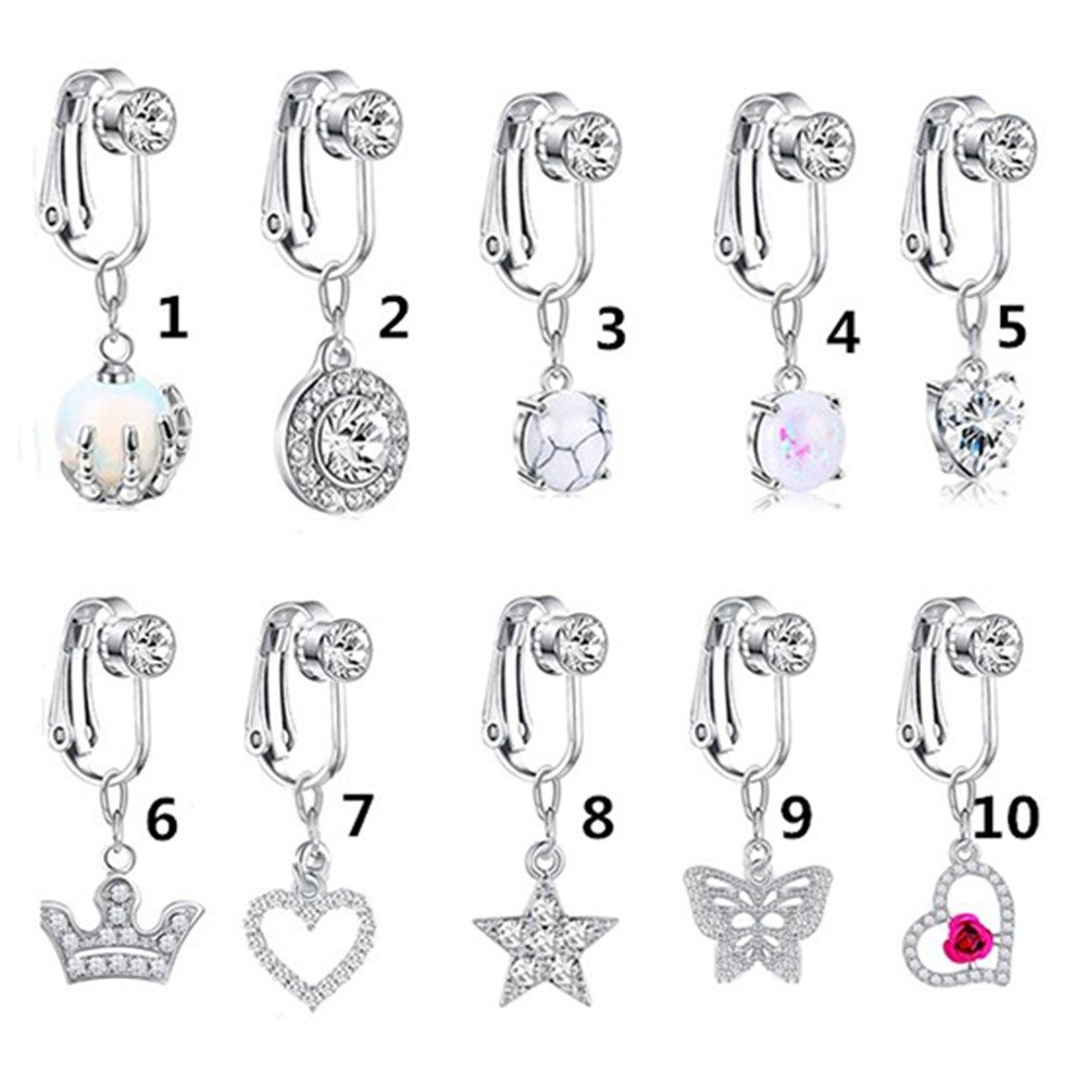 Accessories Clip On Earrings C - đánh giá và giá Body Jewelry Belly Button Rings