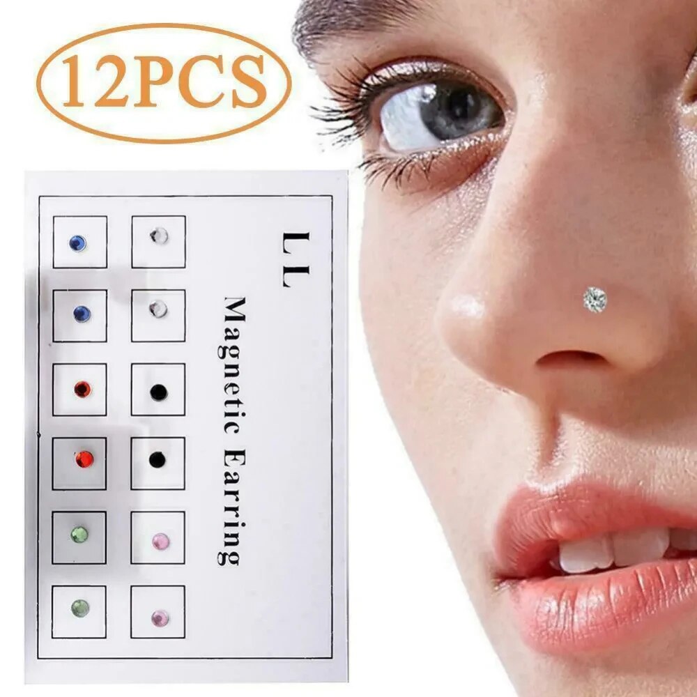 12PCS/Card Fake Cheater Non Pi - đánh giá và giá Body Jewelry Lip Ring