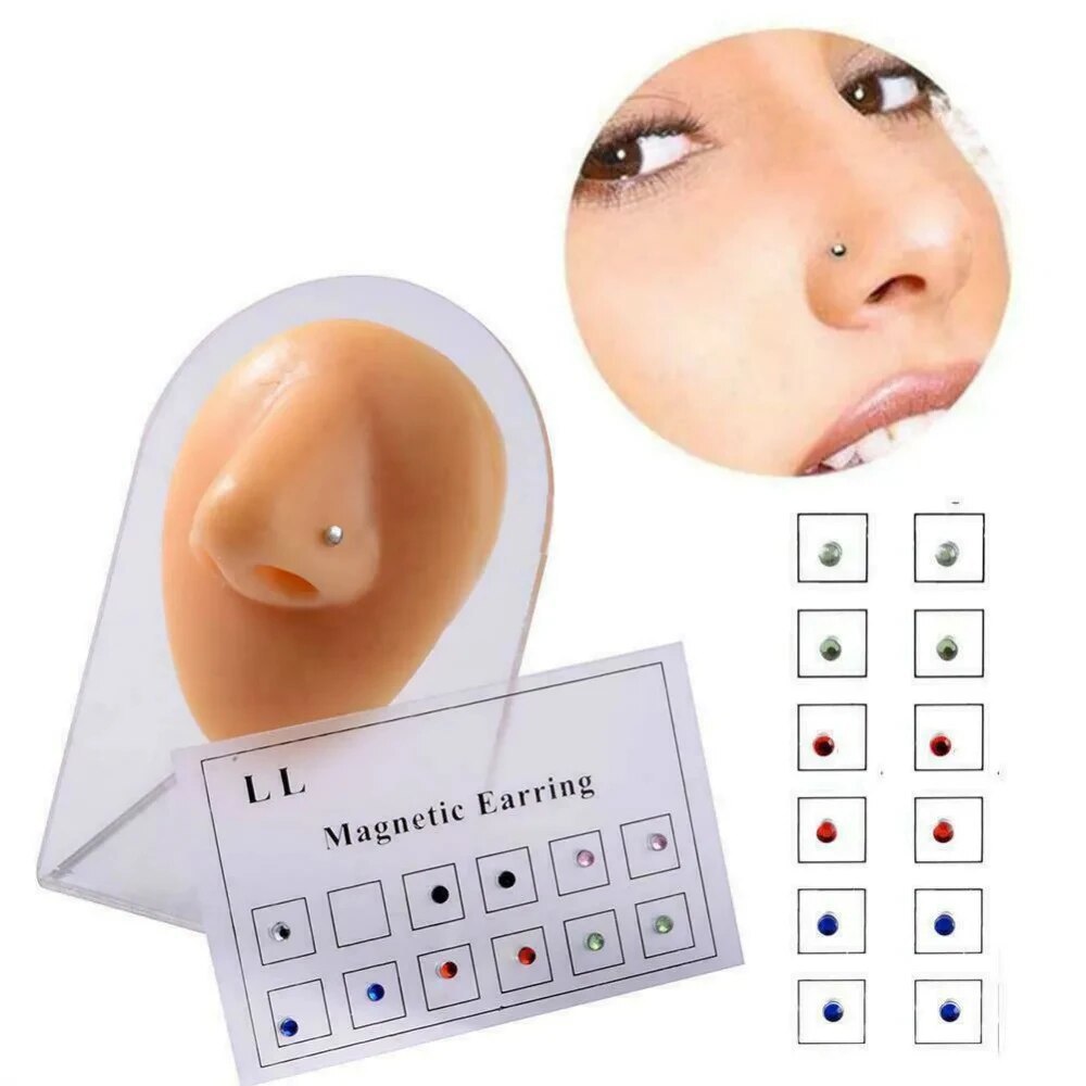 12PCS/Card Fake Cheater Non Pi - đánh giá và giá Body Jewelry Lip Ring