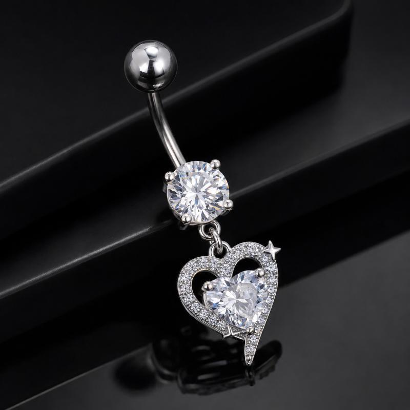 Surgical Steel Dangle Belly Bu - đánh giá và giá Body Jewelry Belly Button Rings