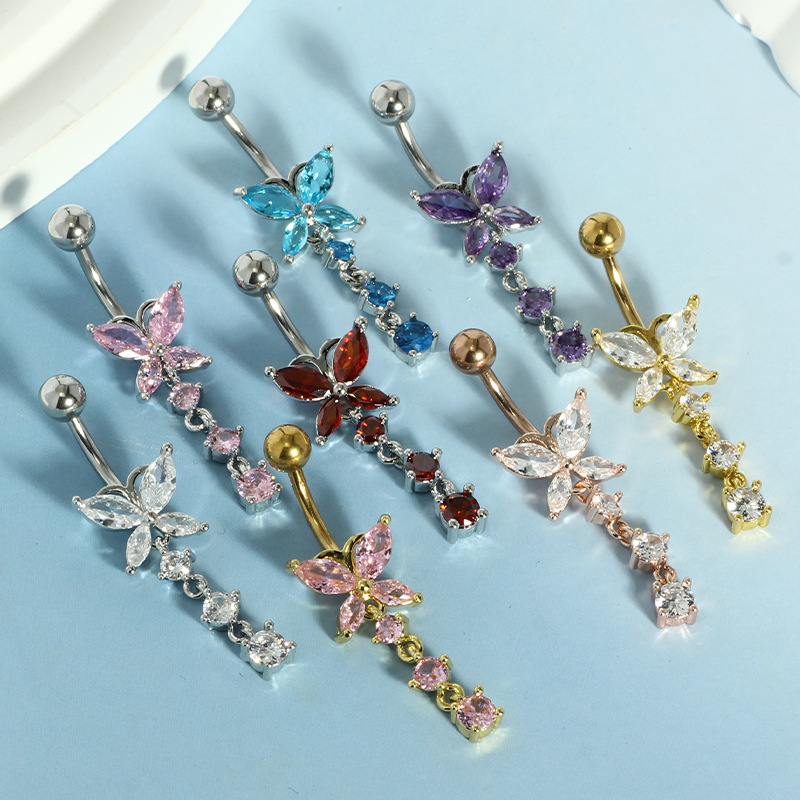 14GA Golden Butterfly with Dan - đánh giá và giá Body Jewelry Belly Button Rings