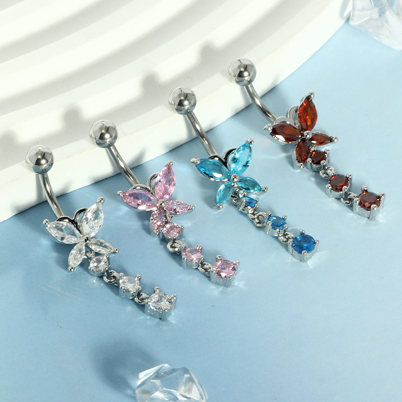 14GA Golden Butterfly with Dan - đánh giá và giá Body Jewelry Belly Button Rings