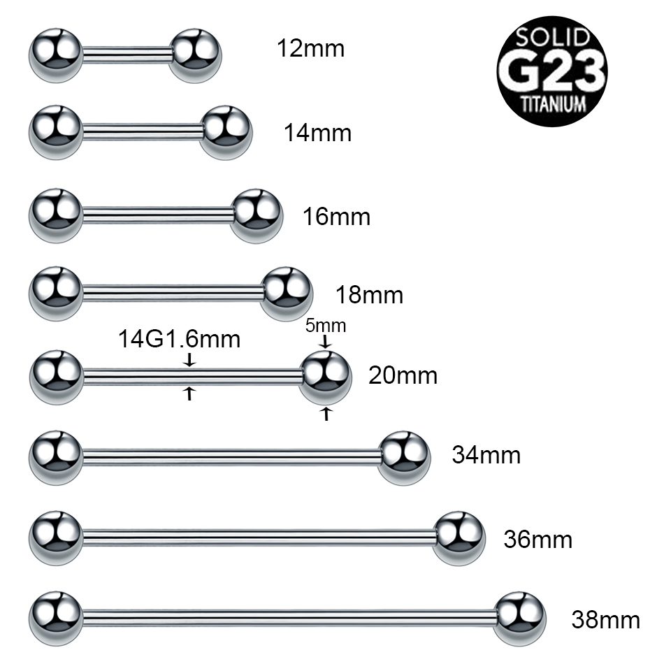 1/5PCS Titanium External Threa - đánh giá và giá Body Jewelry Nipple Rings