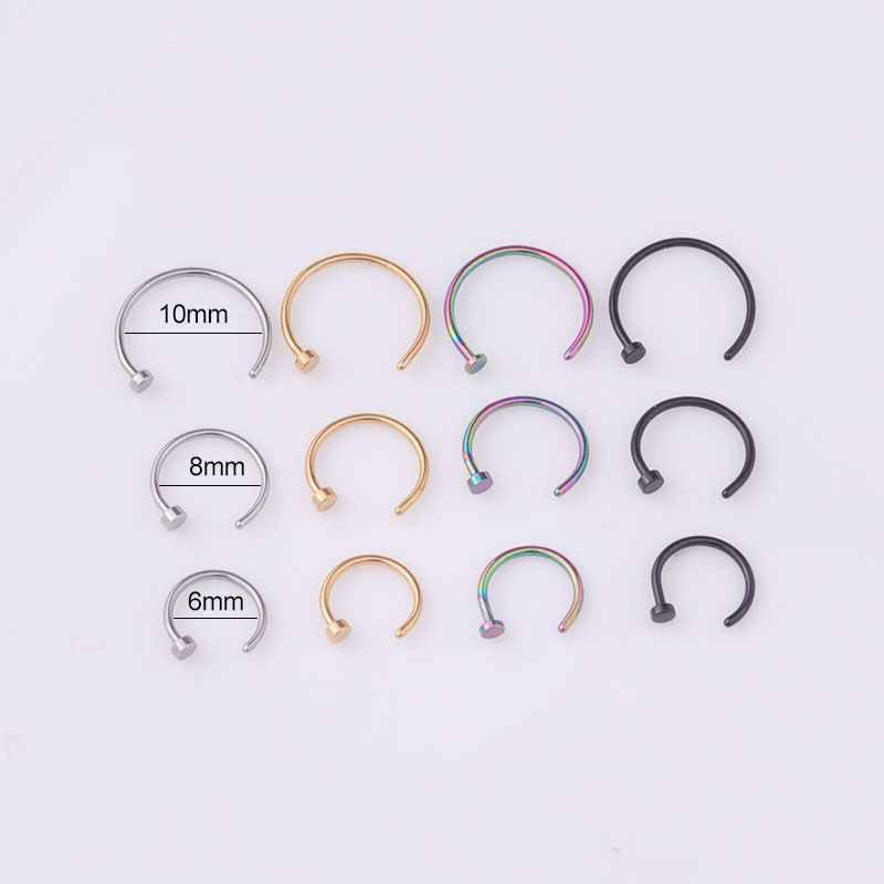 6pcs/lot Punk Jewelry Fake Nos - đánh giá và giá Body Jewelry Lip Ring