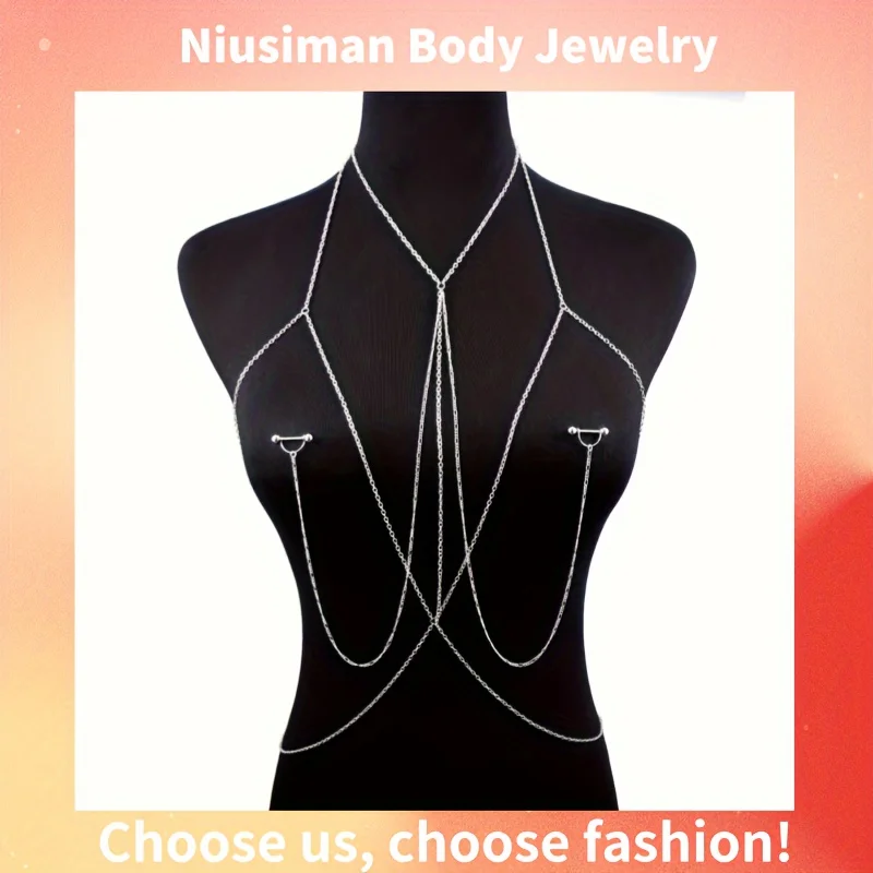 1pc  Elegant & Sexy Body Chain - đánh giá và giá Body Jewelry Nipple Rings