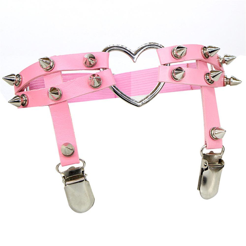 1Pcs Women Punk Goth Heart PU  - đánh giá và giá Body Jewelry In Bulk