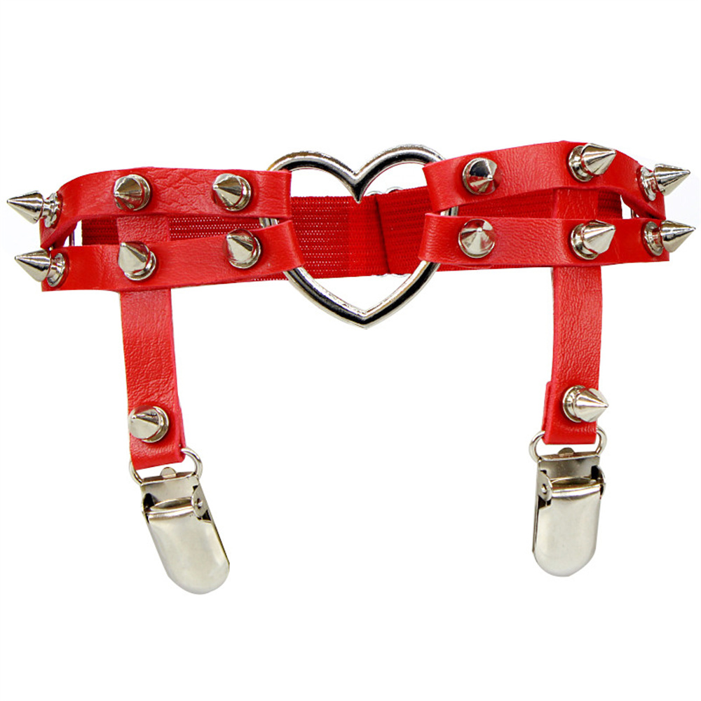 1Pcs Women Punk Goth Heart PU  - đánh giá và giá Body Jewelry In Bulk