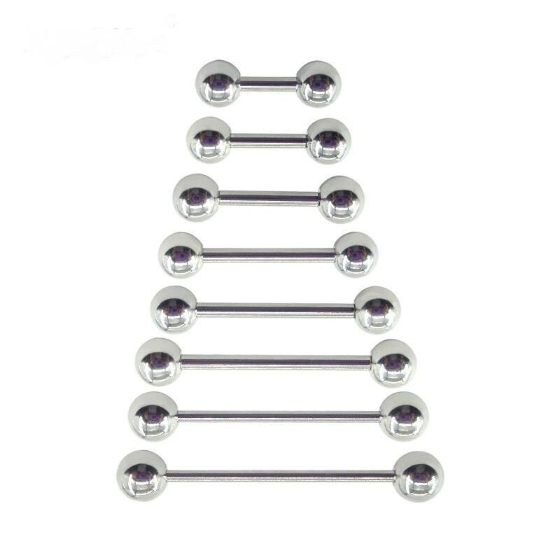 2 Pieces 0.8mm Stainless Steel - đánh giá và giá Tongue Barbell Straight