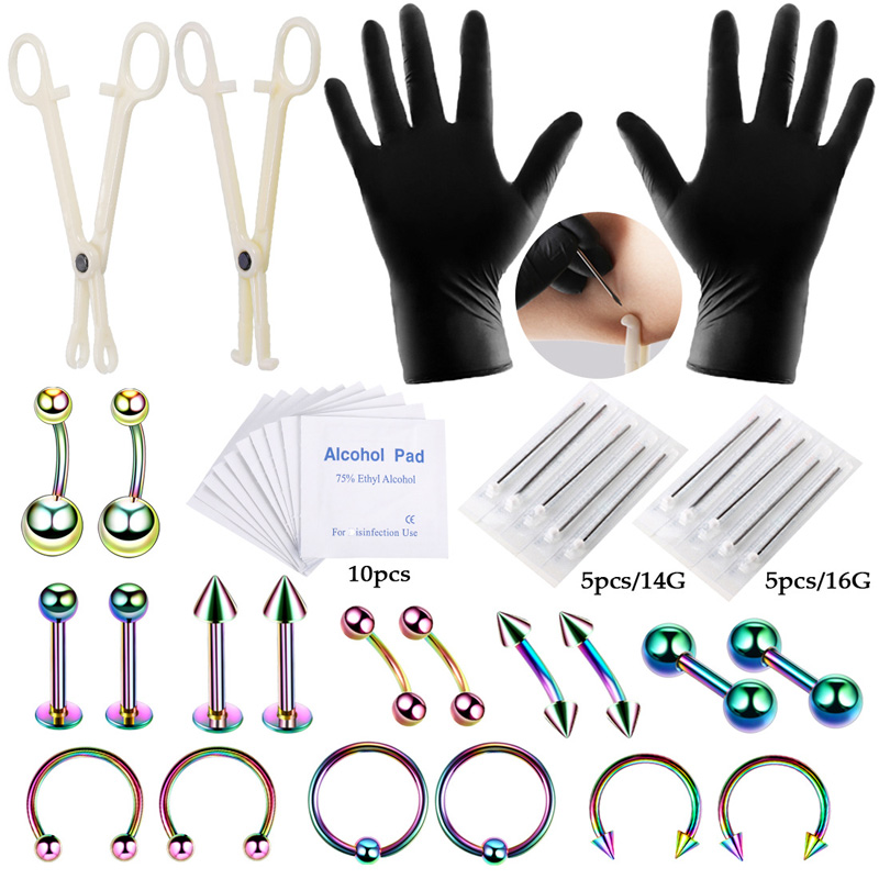 42 Cái/bộ Phòng Thân Dụng Cụ X - đánh giá và giá Body Jewelry Nipple Rings