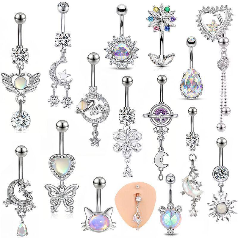 Colorful Y2K Stainless Steel Z - đánh giá và giá Body Jewelry Belly Button Rings