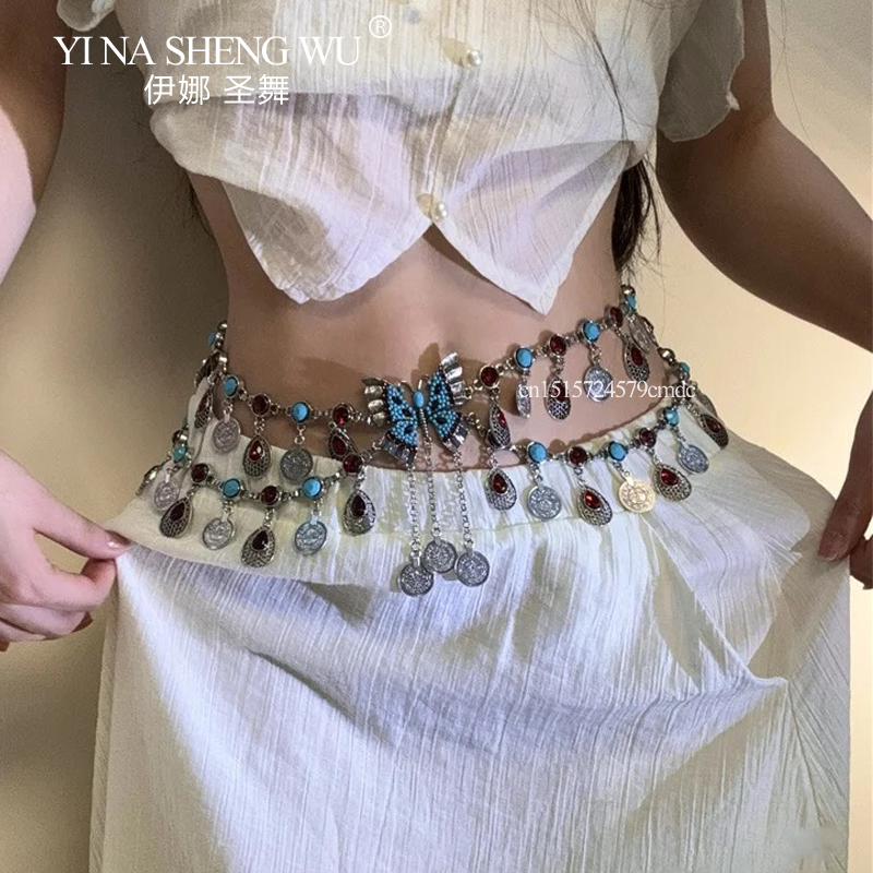 Vintage Alloy Coins Long Tasse - đánh giá và giá Body Jewelry Indian