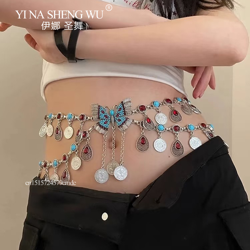 Vintage Alloy Coins Long Tasse - đánh giá và giá Body Jewelry Indian