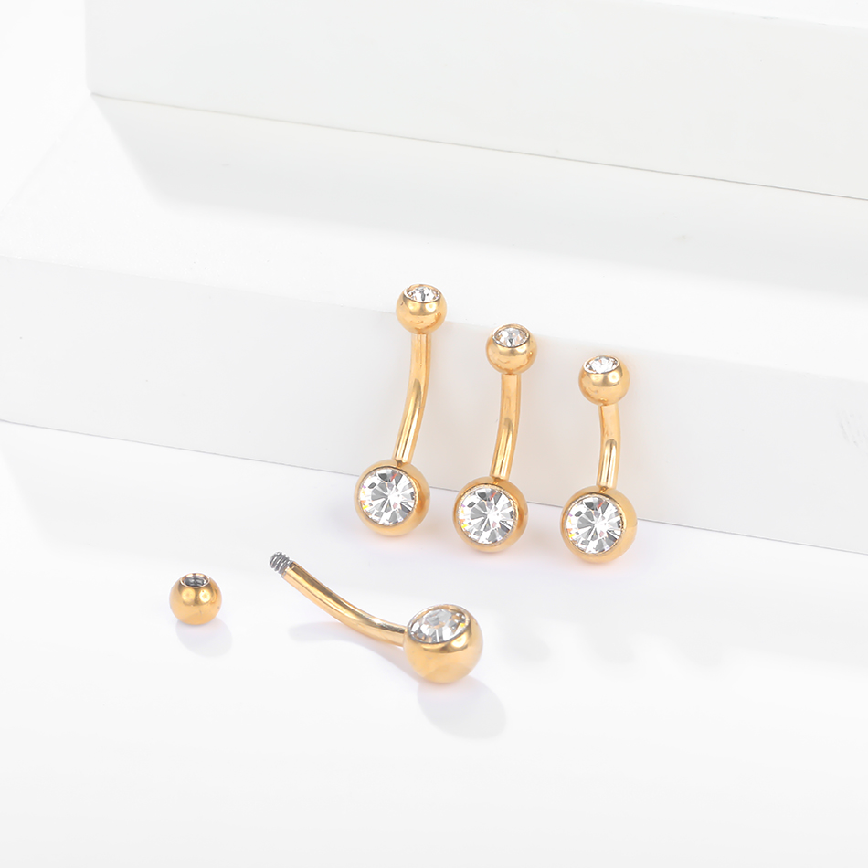 1Pc G23 Titanium Belly Button  - đánh giá và giá Belly Bar Titanium