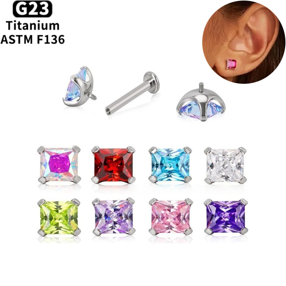 ASTM F136 Titanium Lip Piercin - đánh giá và giá Body Jewelry Lip Ring