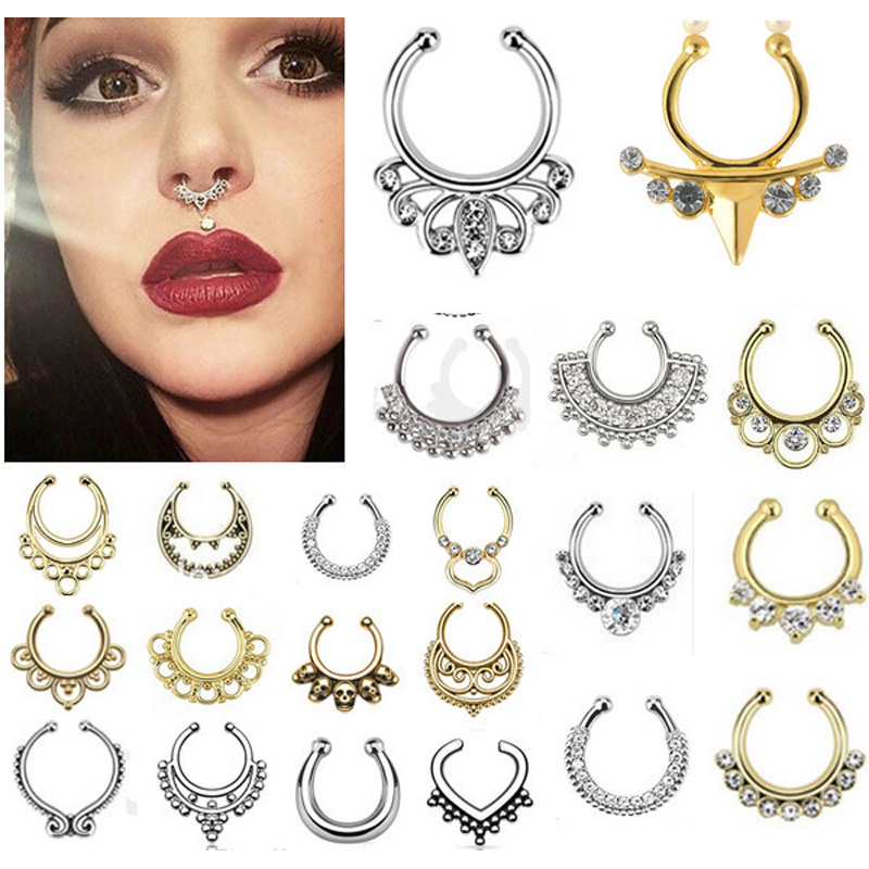 Ấn Độ Pha Lê Snag Ở Mũi Cho Ph - đánh giá và giá Body Jewelry Indian