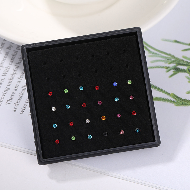 24pcs/box Crystal Nose Ring St - đánh giá và giá Body Jewelry Display Case