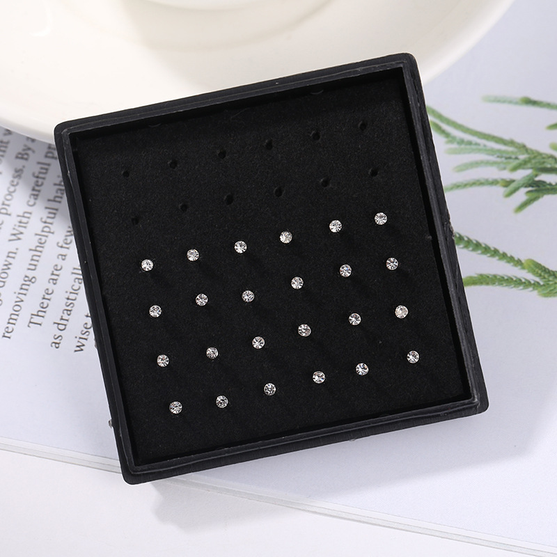 24pcs/box Crystal Nose Ring St - đánh giá và giá Body Jewelry Display Case