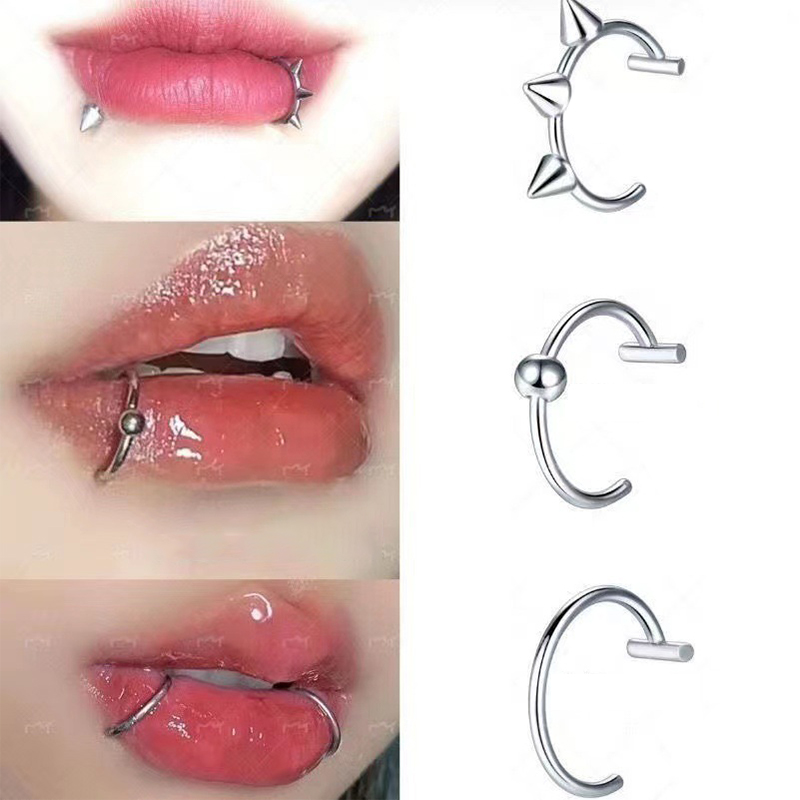 1Pc Stainless Steel Fake Nose  - đánh giá và giá Body Jewelry Lip Ring