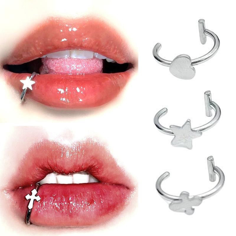 1Pc Stainless Steel Fake Nose  - đánh giá và giá Body Jewelry Lip Ring