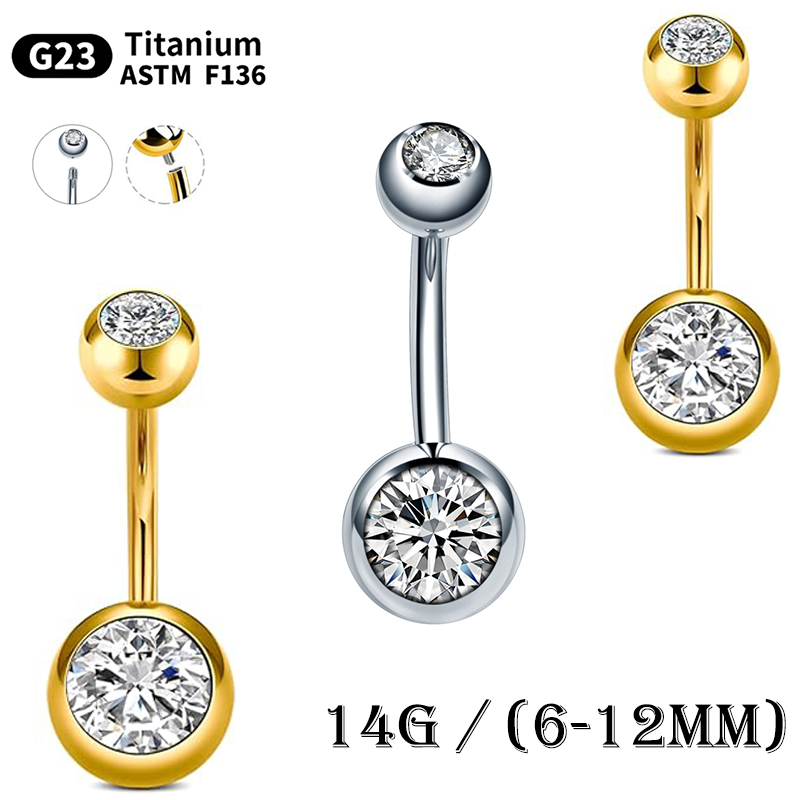 10Pcs/lot G23 Titanium Belly B - đánh giá và giá Belly Bar Titanium