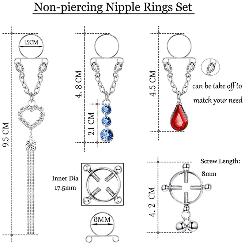 New 1 Pair Sexy Tassel Crystal - đánh giá và giá Body Jewelry Nipple Rings