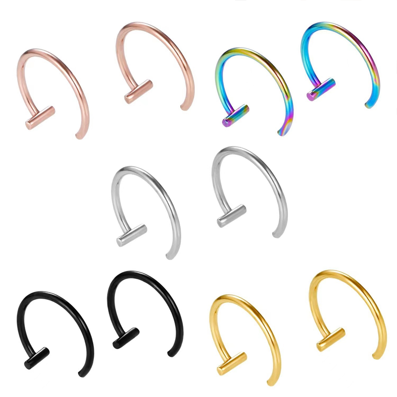 18G Surgical Steel Lip Ring Ha - đánh giá và giá Body Jewelry Lip Ring