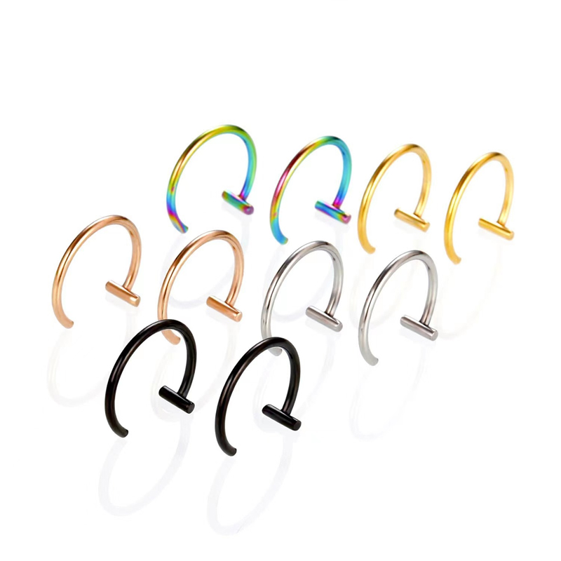 18G Surgical Steel Lip Ring Ha - đánh giá và giá Body Jewelry Lip Ring