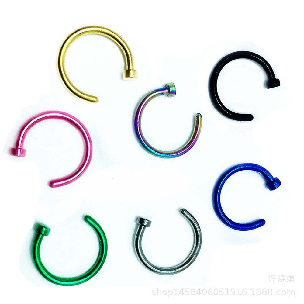 10 Pcs Thin Stainless Steel Fo - đánh giá và giá Body Jewelry Lip Ring
