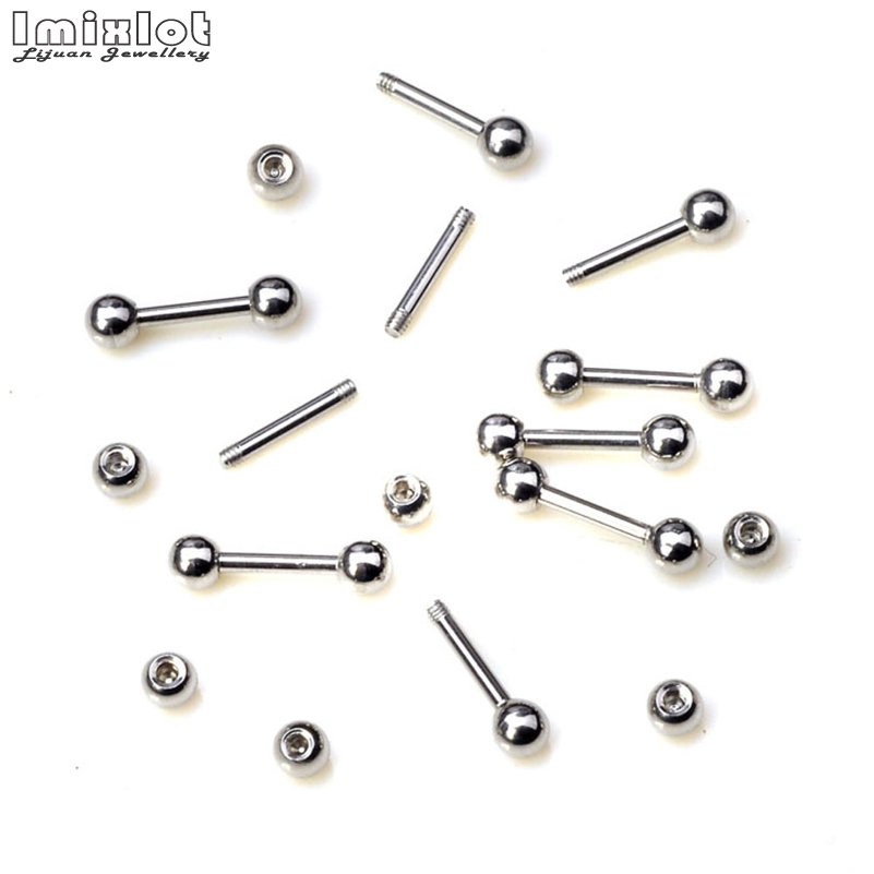 20 Cái/lốc Lưỡi Inox Vòng Tai  - đánh giá và giá Tongue Barbell Straight
