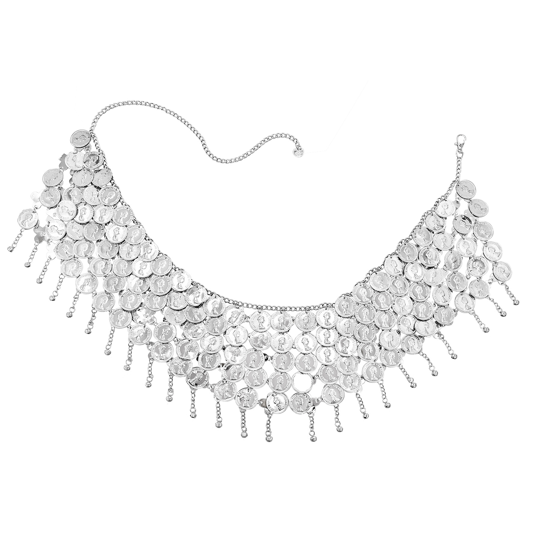 Silvery Bells Long Tassel Coin - đánh giá và giá Body Jewelry Indian