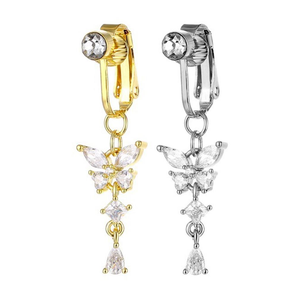 Butterfly Design Clip On Belly - đánh giá và giá Body Jewelry Belly Button Rings