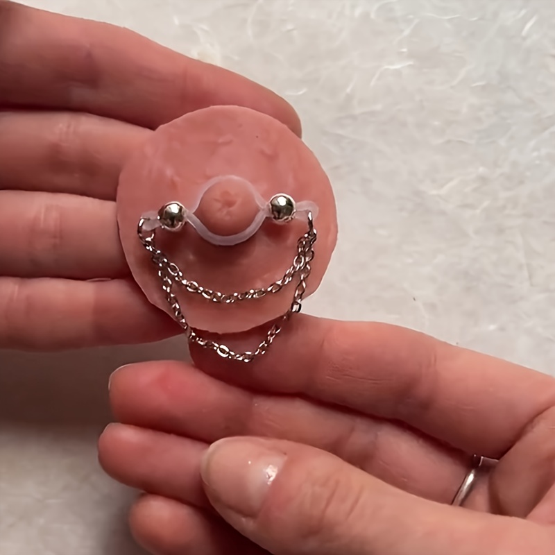 1 Pair Adjustable Fake Nipple  - đánh giá và giá Body Jewelry Nipple Rings