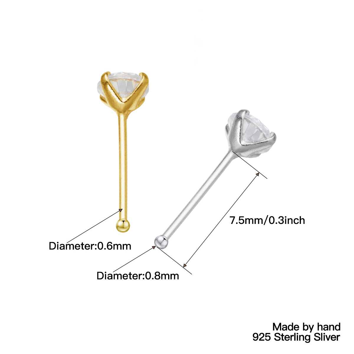36 Cái/gói Nữ Bạc 925 Đính Đá  - đánh giá và giá Body Jewelry Indian