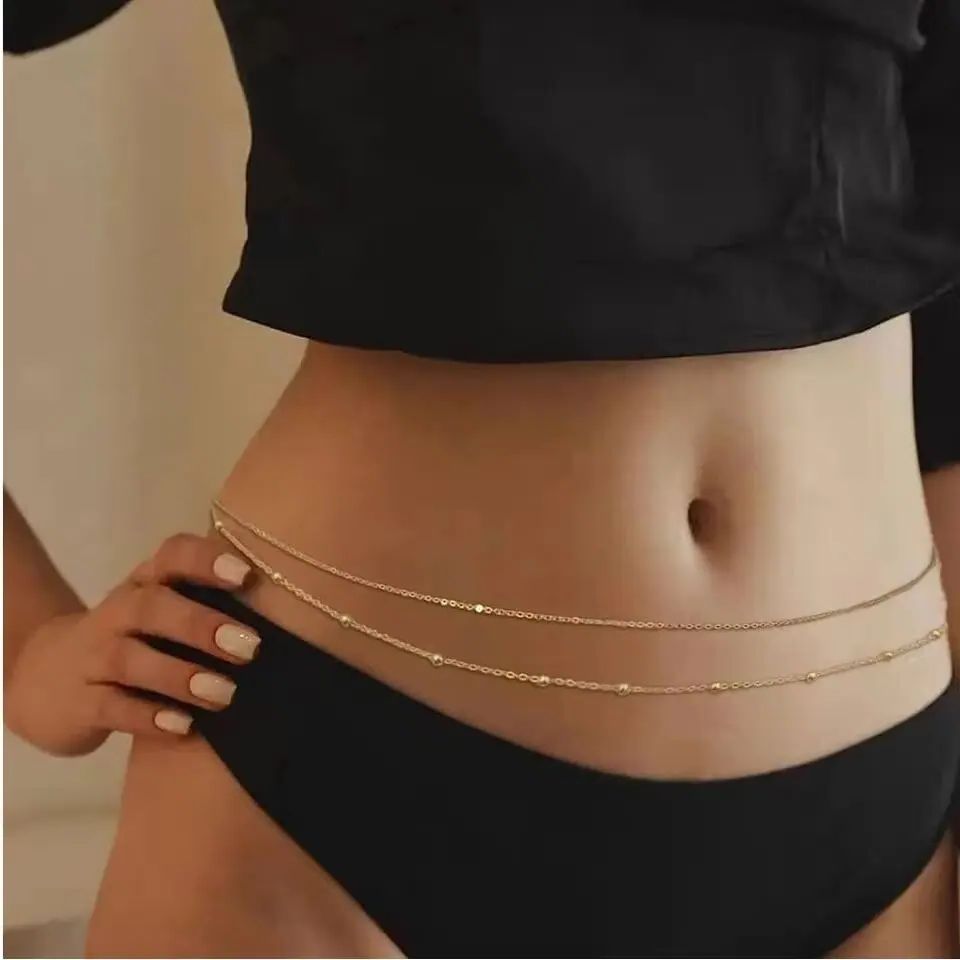 HipHop Double Layers Belly Cha - đánh giá và giá Body Jewelry In Bulk