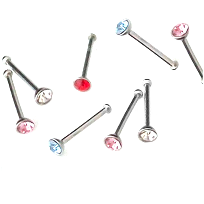 4 Cái/lốc Ấn Độ Pha Lê Mũi Món - đánh giá và giá Body Jewelry Indian
