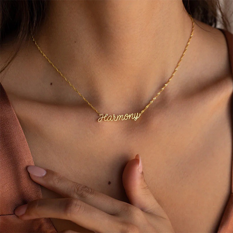 Custom Name Water Ripple Neckl - đánh giá và giá Body Jewelry Wholesale