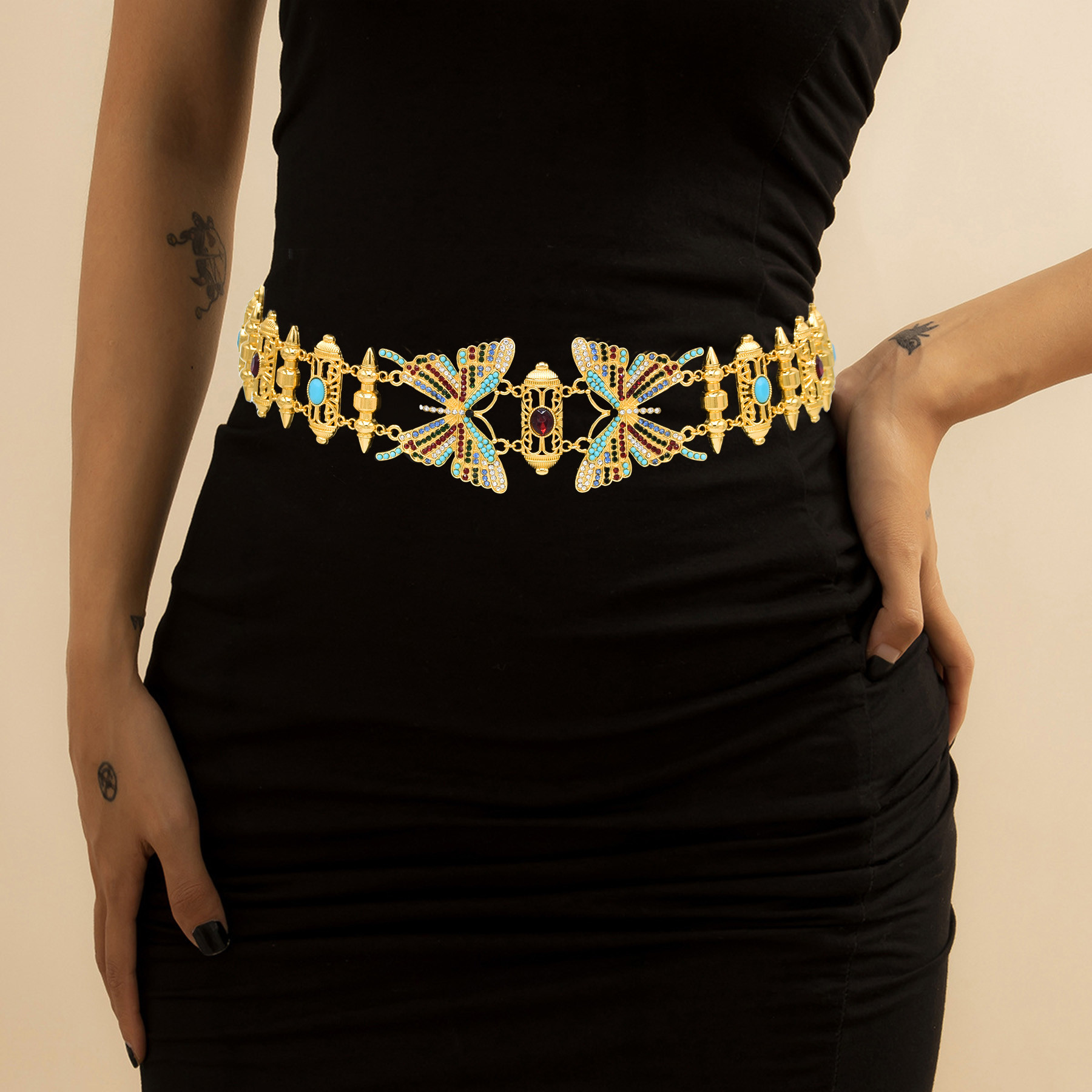 Fashion Butterfly Waist Belly  - đánh giá và giá Body Jewelry Indian